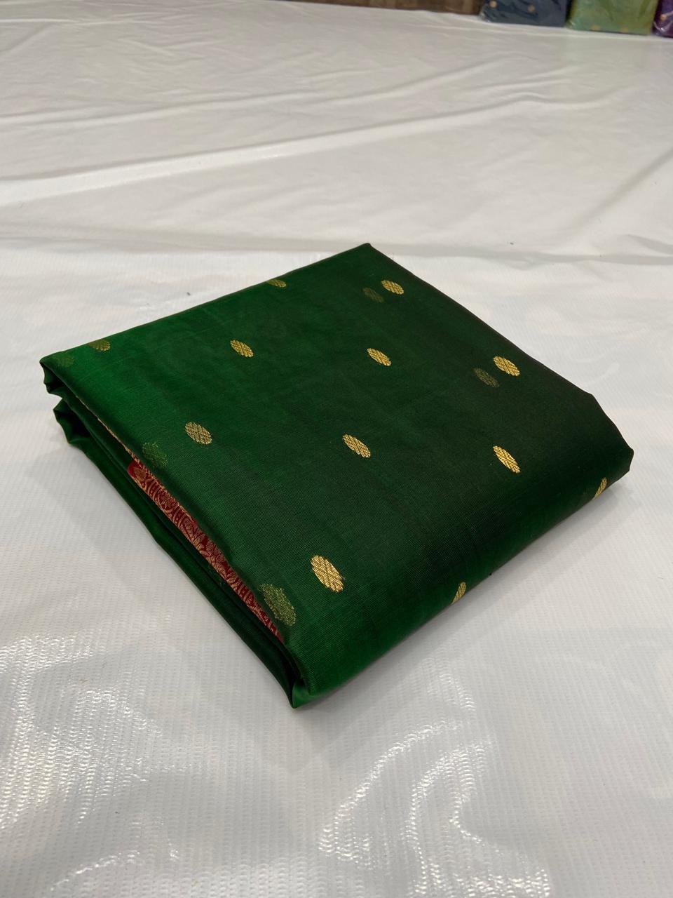 Pure Chanderi Kataan Handloom Silk Saree