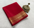 Pure Mysore Handloom Silk Saree with Traditional Border.