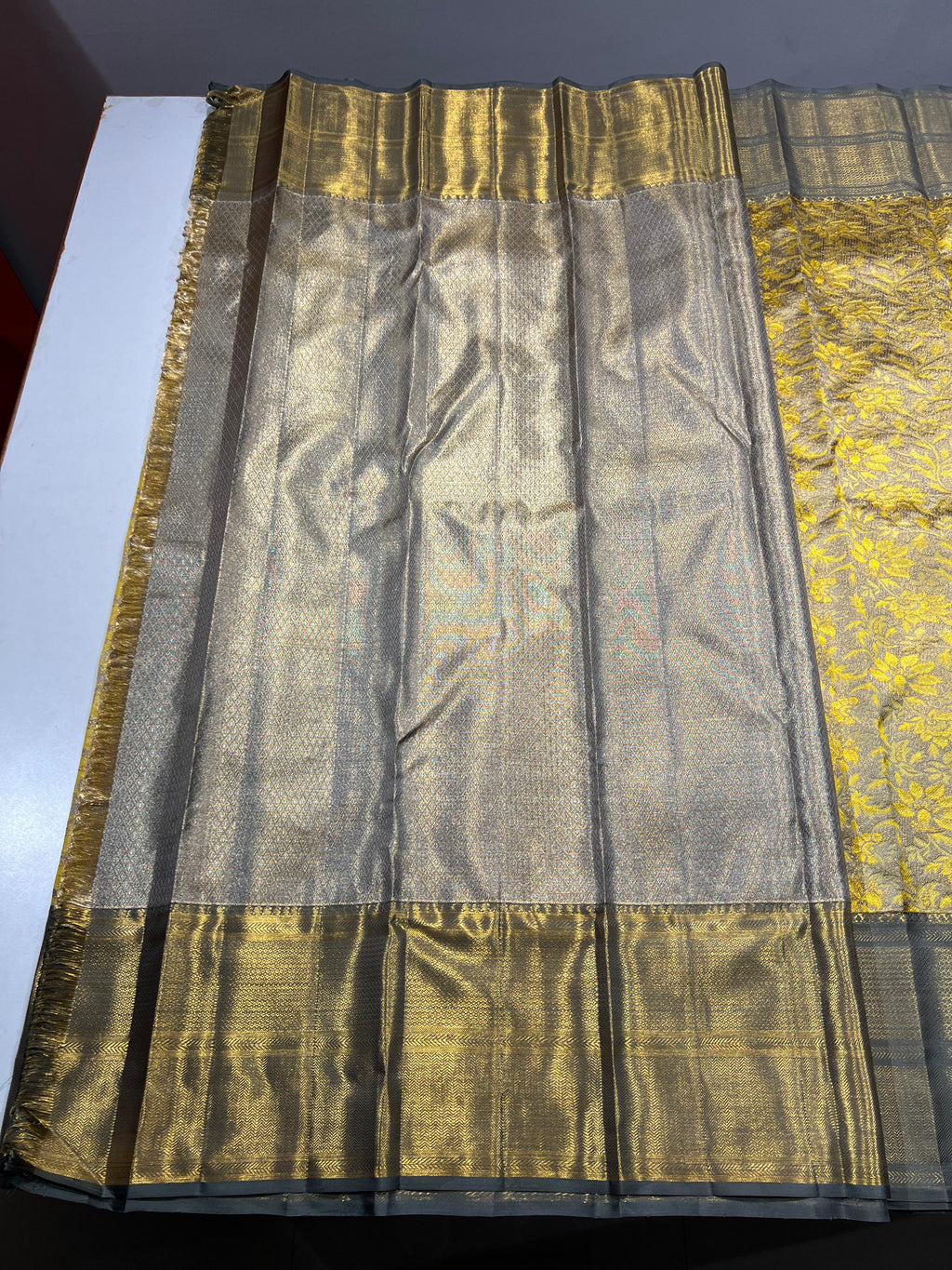 Kanchipuram Handloom Tissue Silk Saree