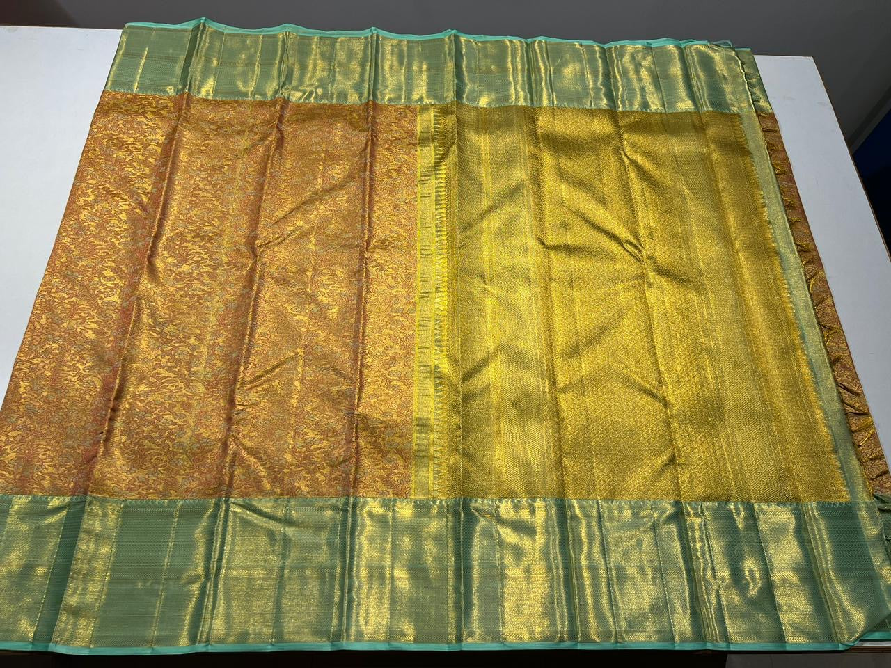 Pure Kanchipuram Handloom Tissue Silk Saree