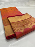 Pure Chanderi Kataan Handloom Silk Saree