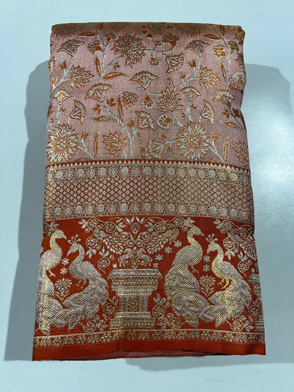 Kanchipuram Handloom Tissue Silk Saree