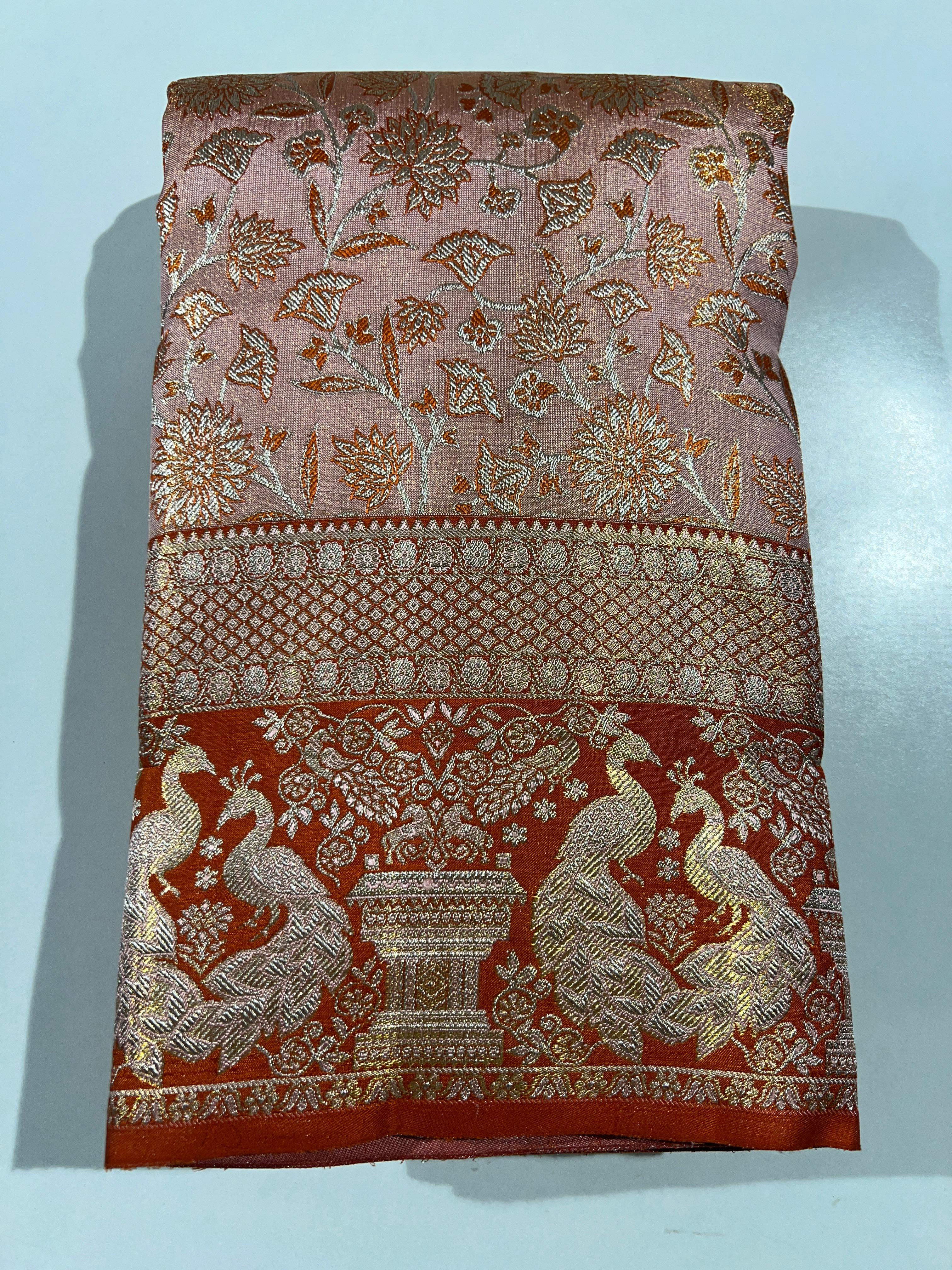 Kanchipuram Handloom Tissue Silk Saree