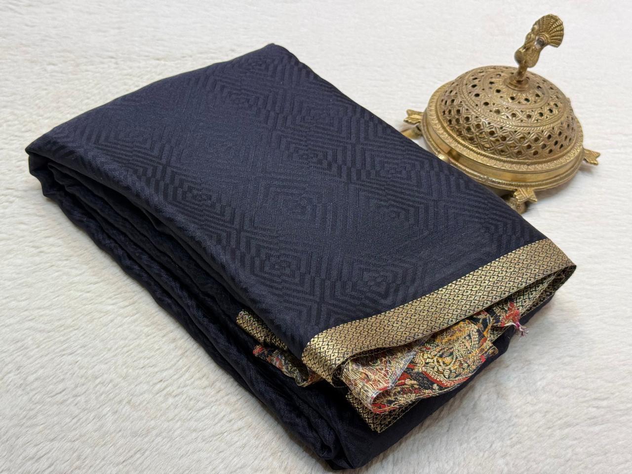 Pure Mysore Embossed HandloomSilk Saree