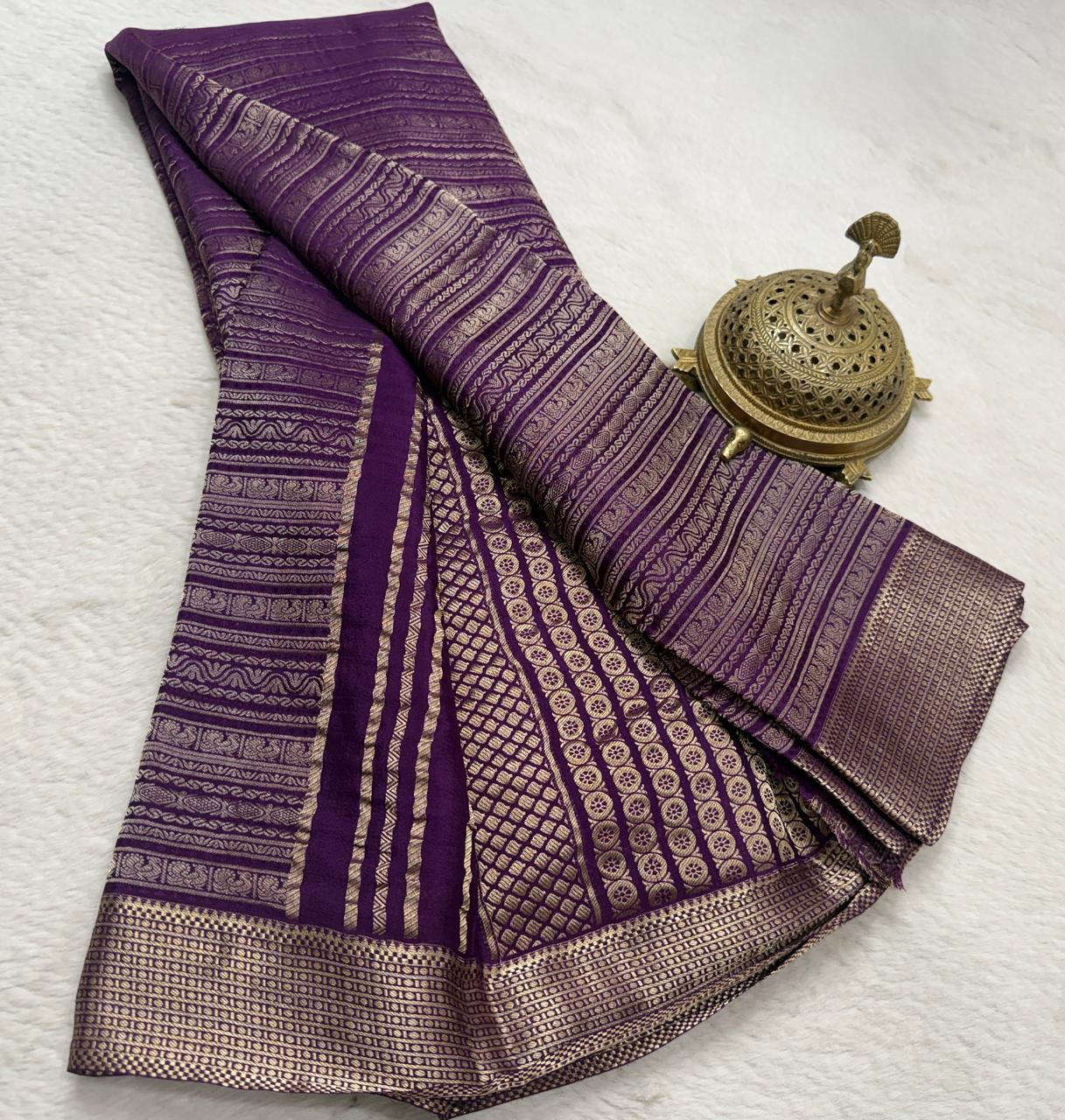 Pure Mysore Silk Brocade Saree