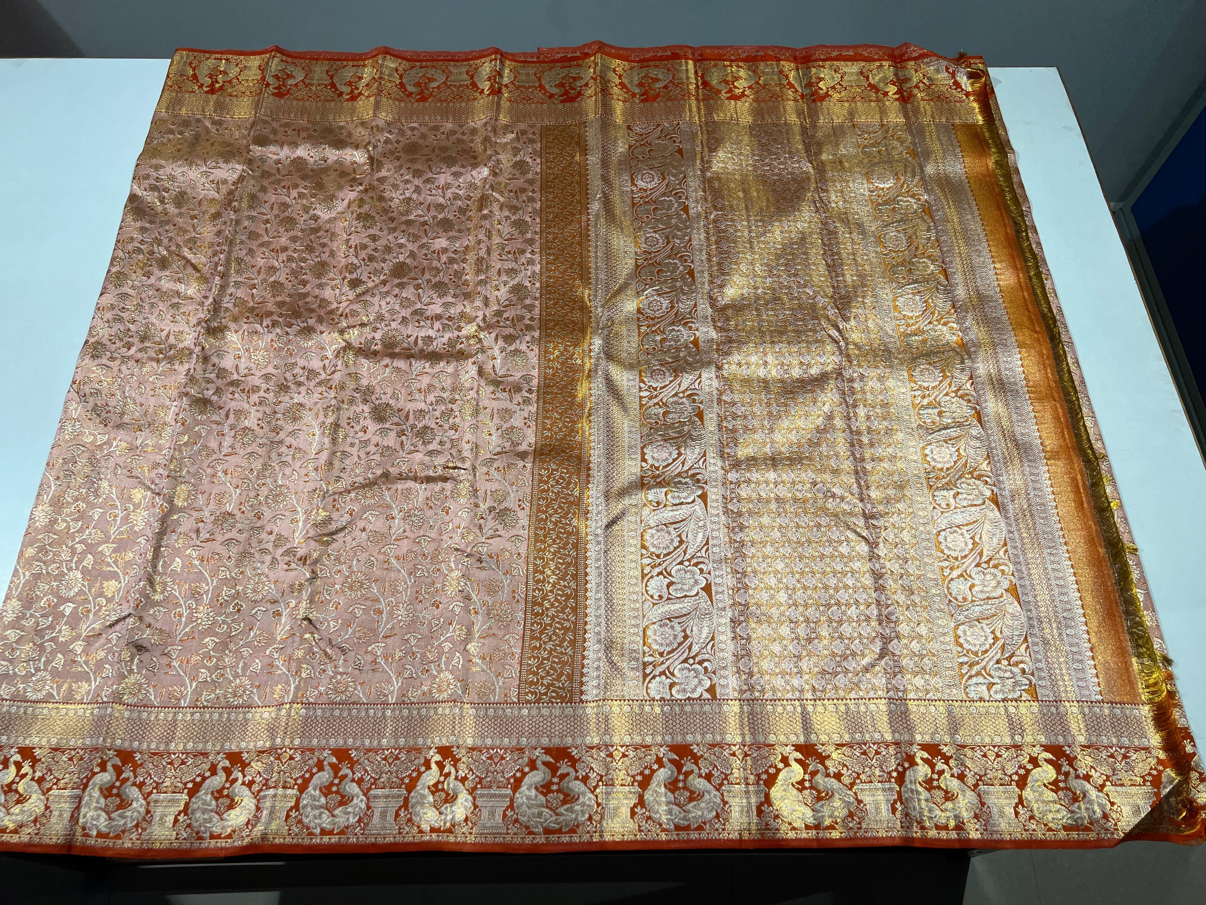 Kanchipuram Handloom Tissue Silk Saree