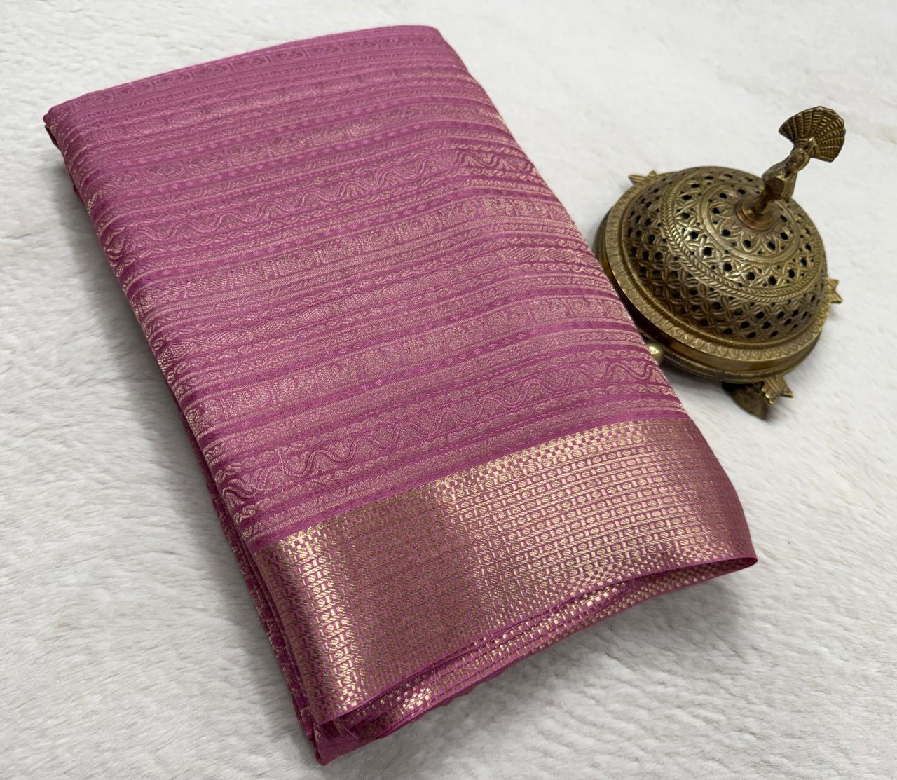 Pure Mysore Silk Brocade Saree
