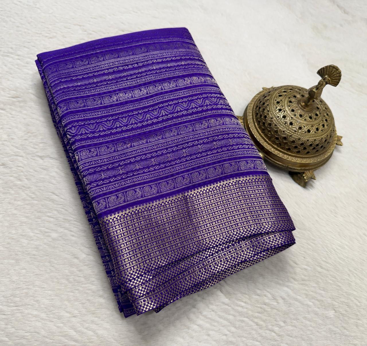 Pure Mysore Silk Brocade Saree