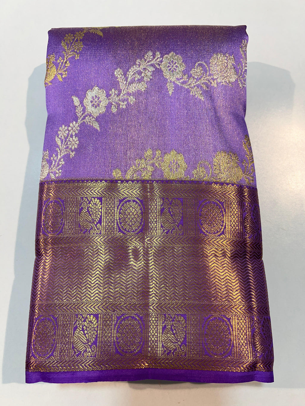 Kanchipuram Handloom Tissue Silk Saree