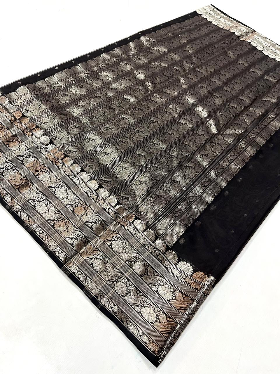 Pure Chanderi Handloom Kataan Silk Saree