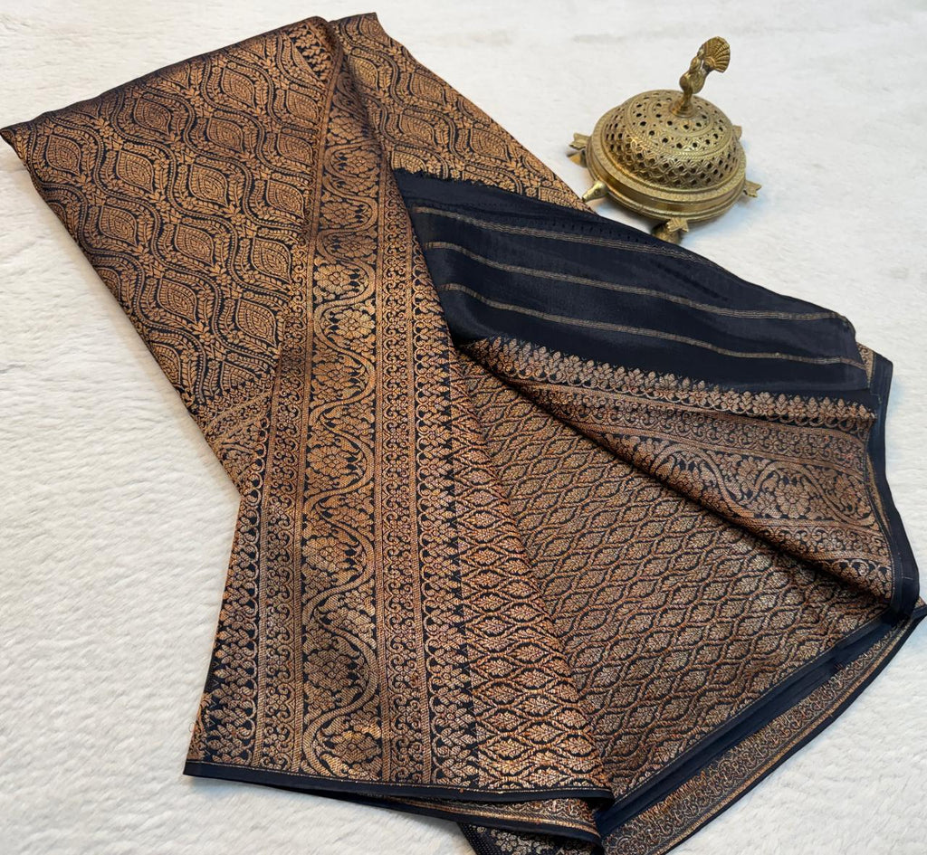 Pure Mysore Silk Brocade Saree
