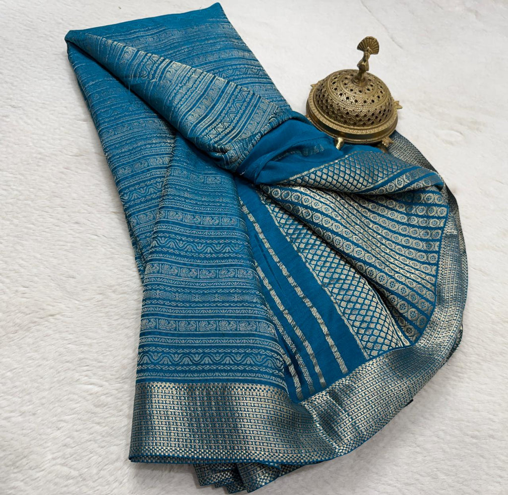 Pure Mysore Silk Brocade Saree