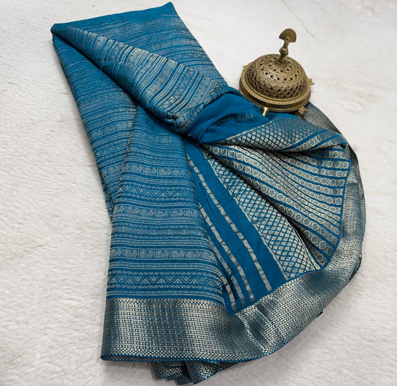 Pure Mysore Silk Brocade Saree