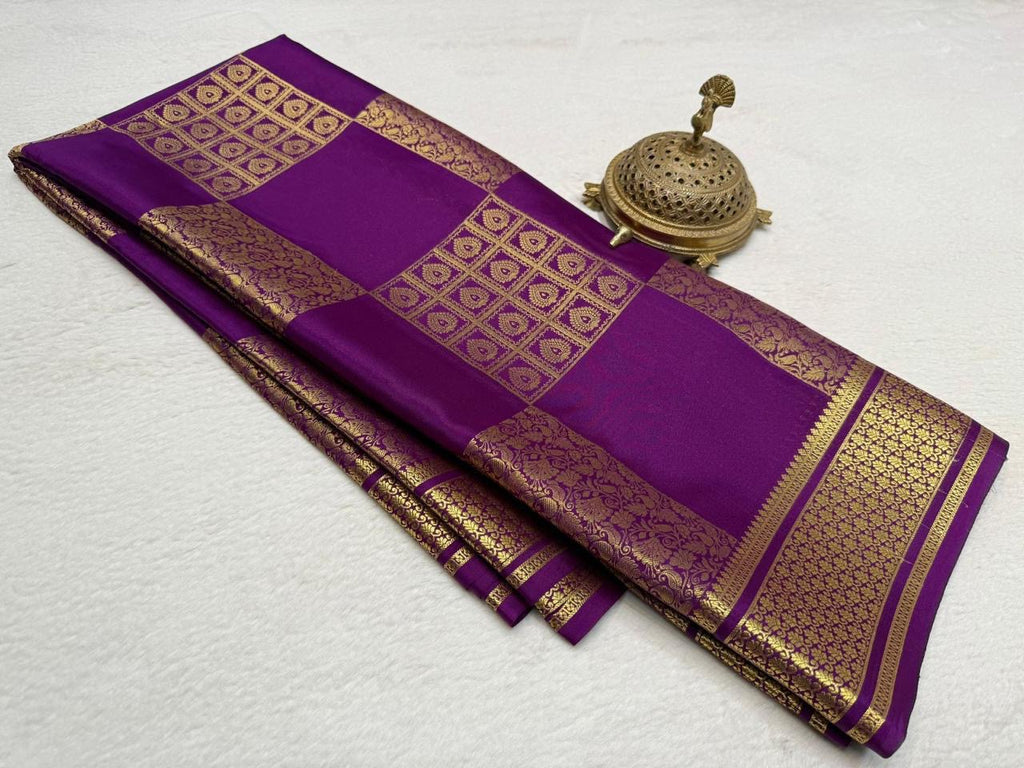 Pure Mysore Silk Brocade Saree