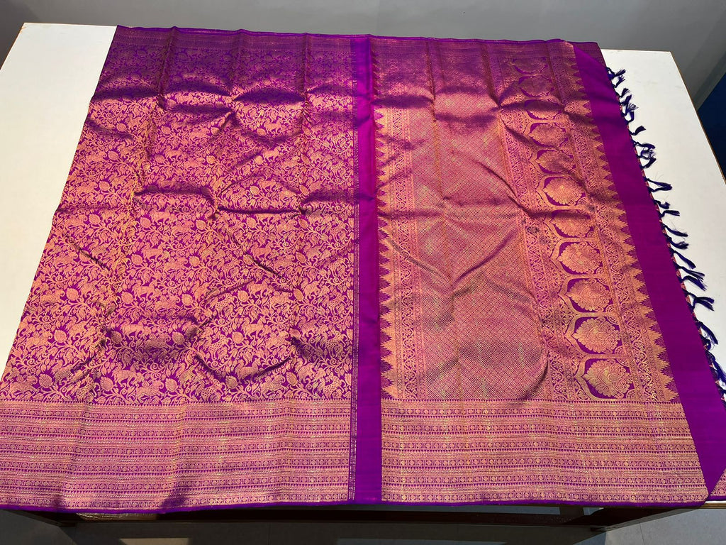 Kanchipuram Handloom Vanasinagaram Silk Saree