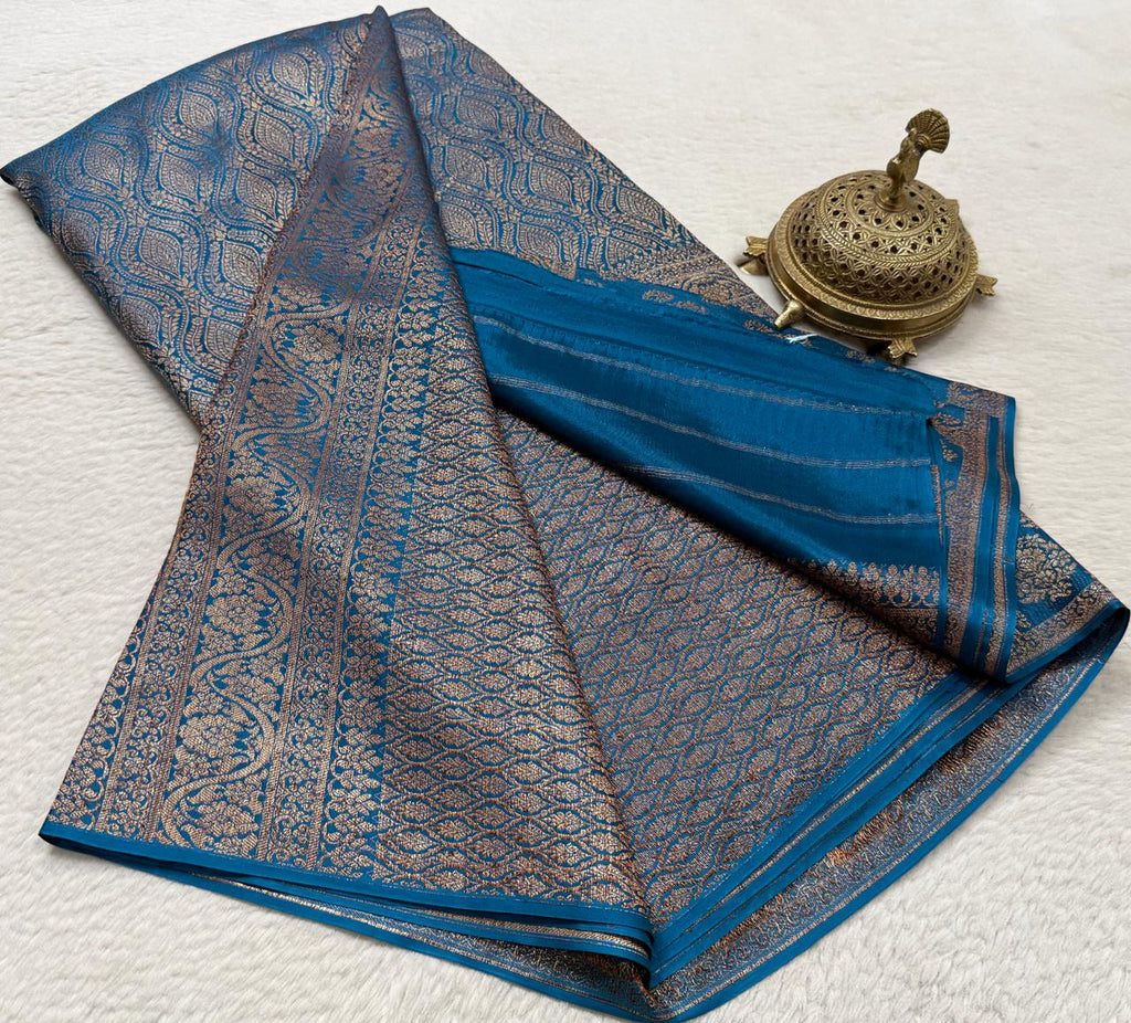 Pure Mysore Silk Brocade Saree