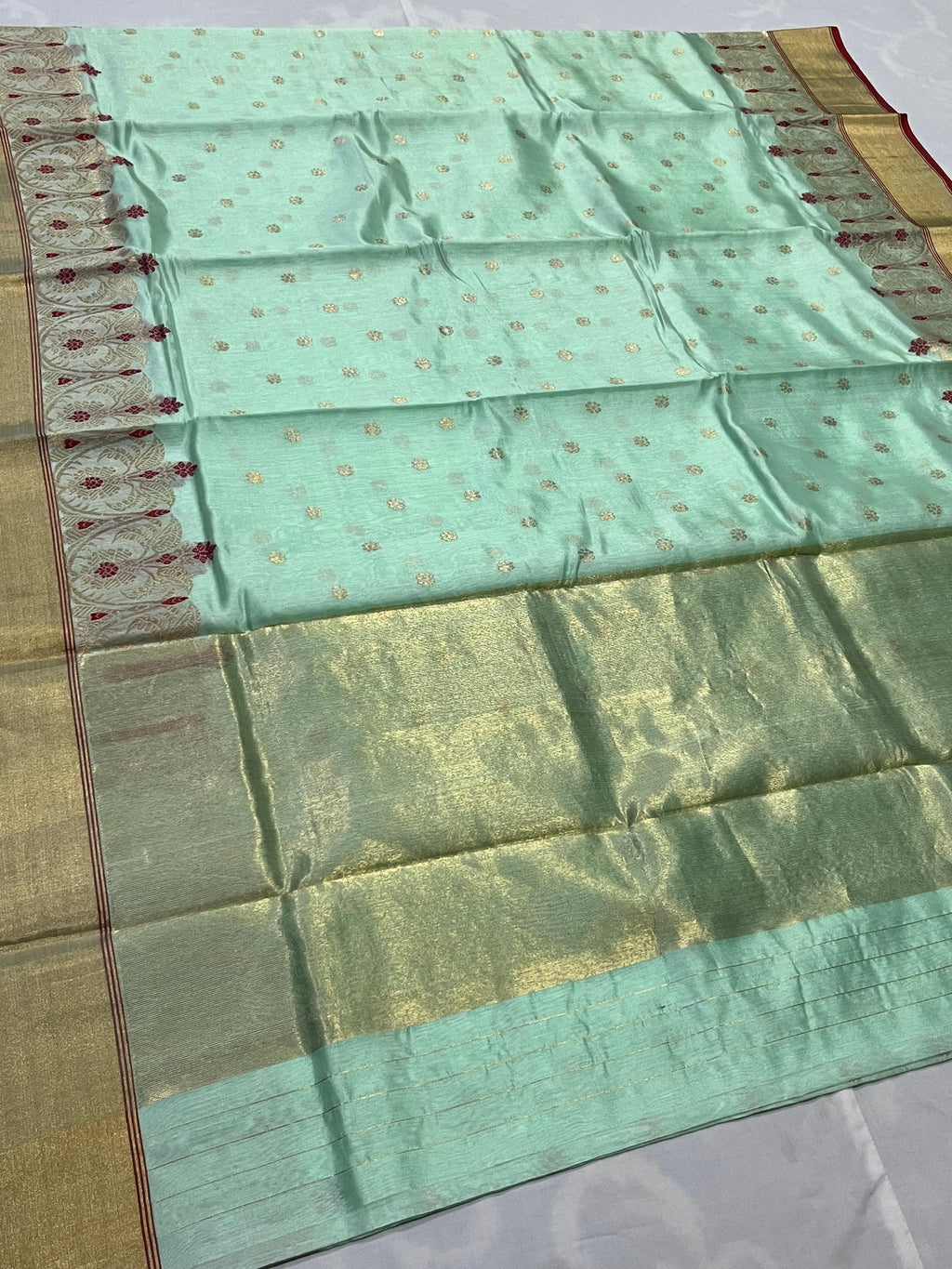 Pure Chanderi Handloom Kataan Silk Saree