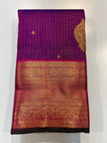 Pure Kanchipuram Handloom Vaira Oosi Silk Saree.