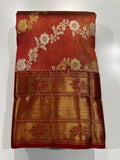 Pure Kanchipuram Handloom Tissue Silk Saree.