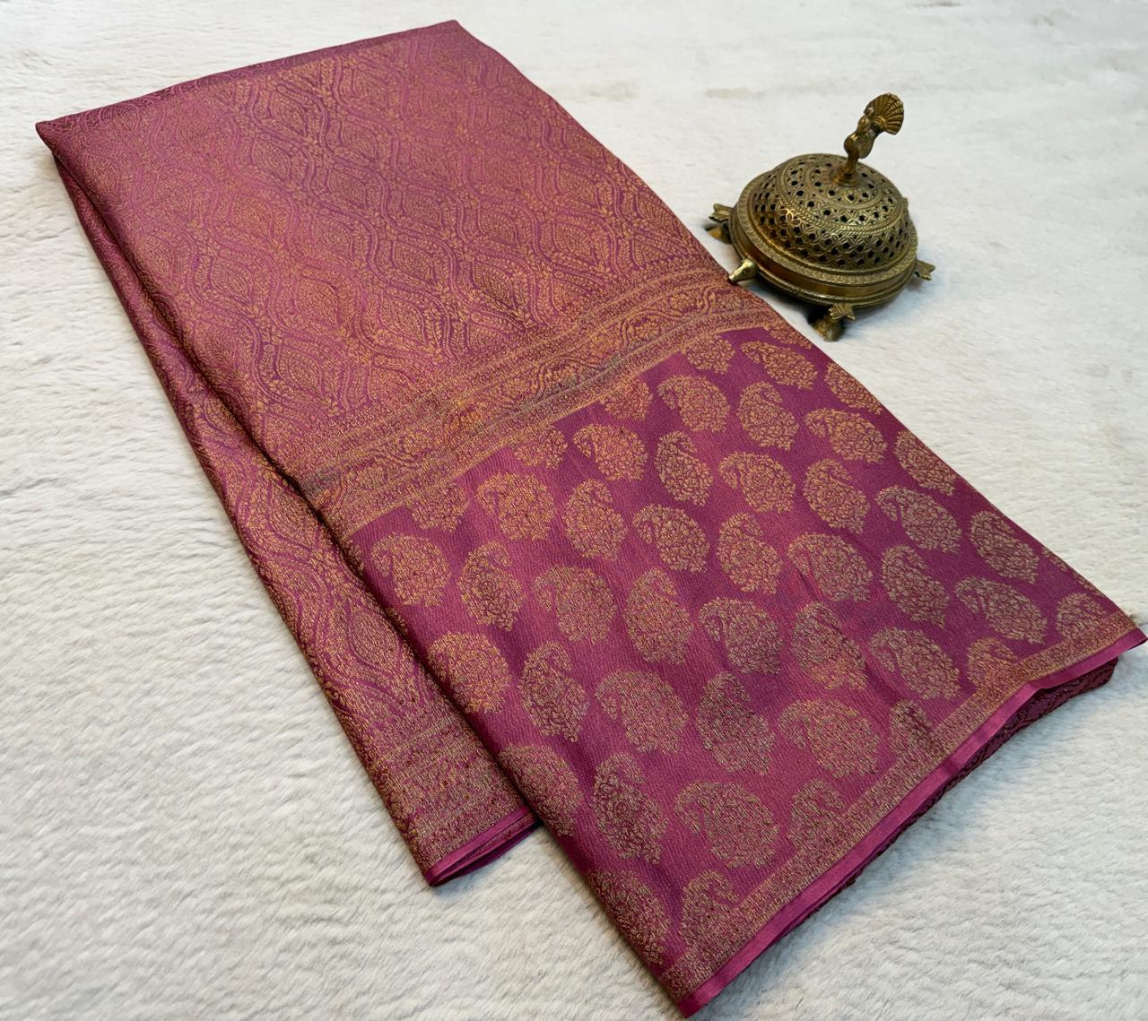 Pure Mysore Silk Brocade Saree