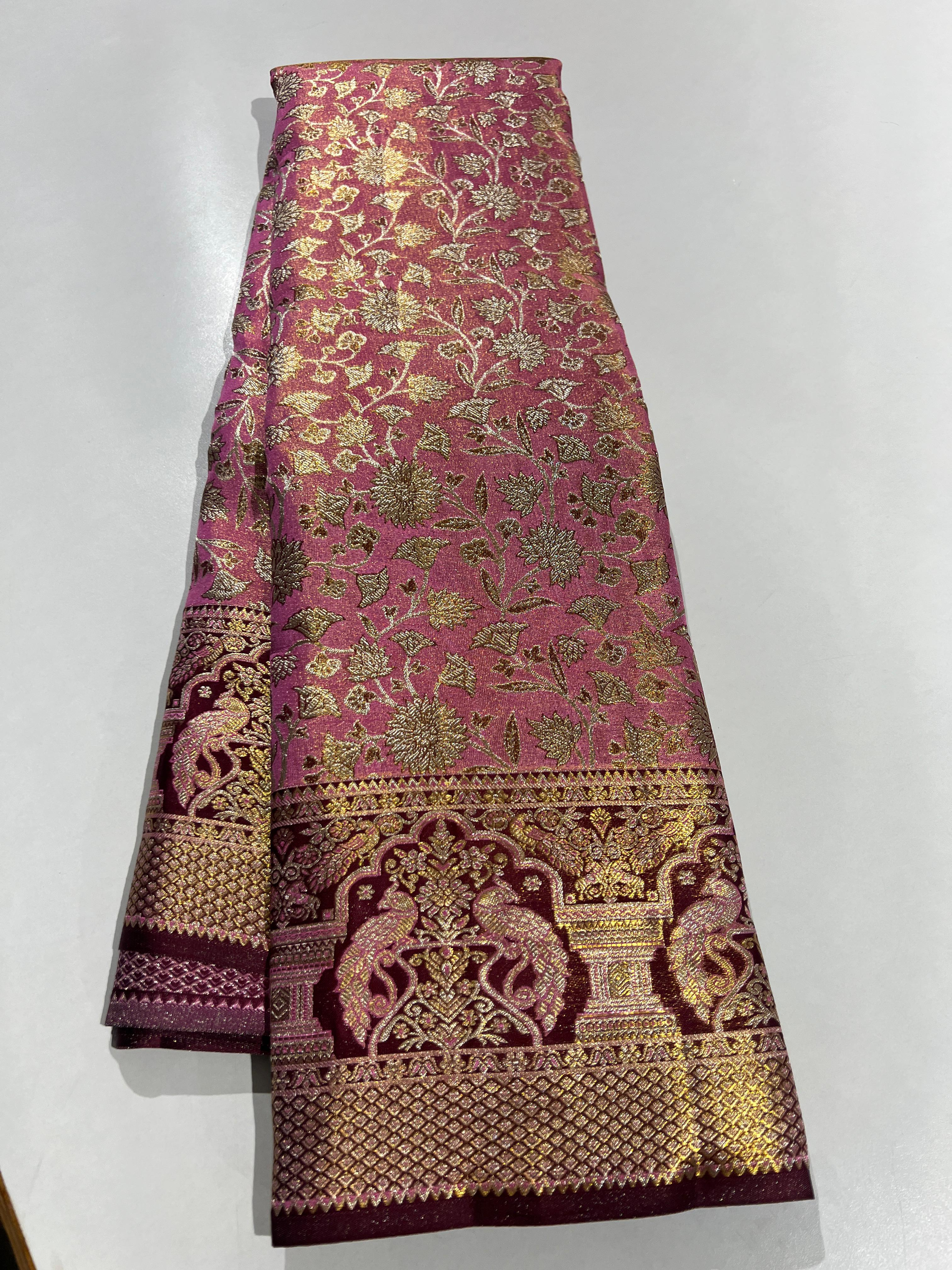 Kanchipuram Handloom Tissue Silk Saree