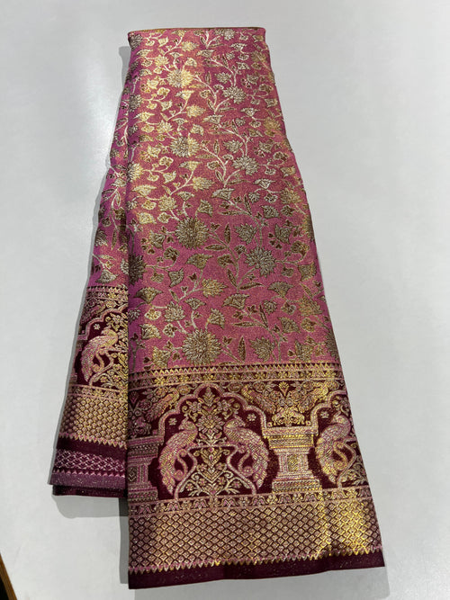 Kanchipuram Handloom Tissue Silk Saree
