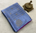 Pure Mysore Handloom Silk Saree with Checks Pattern.