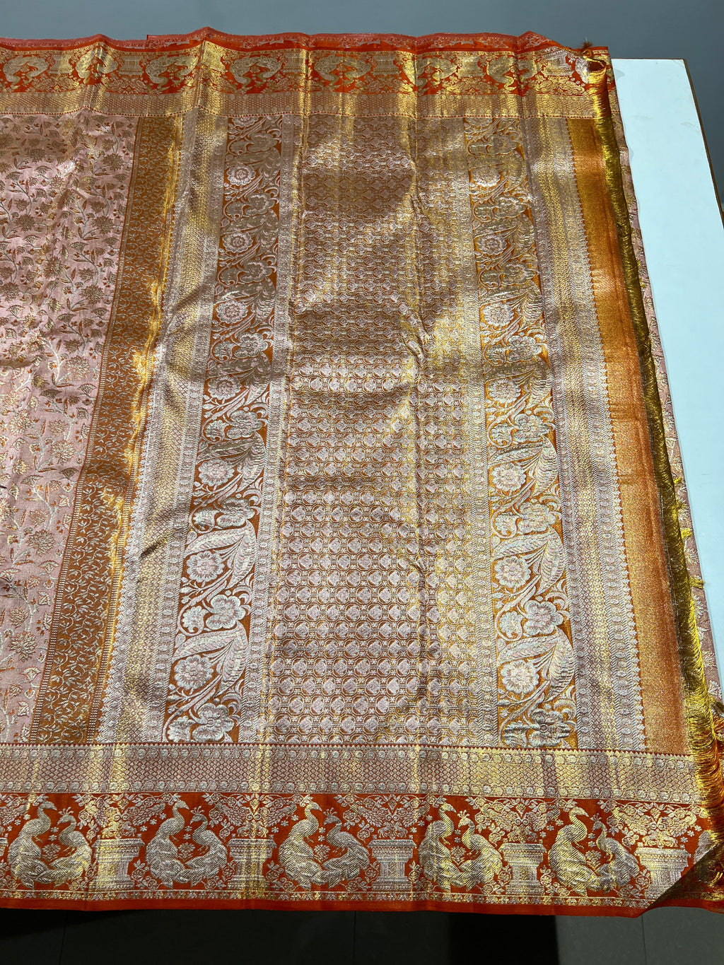 Kanchipuram Handloom Tissue Silk Saree