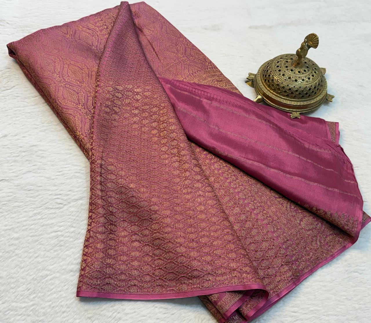 Pure Mysore Silk Brocade Saree