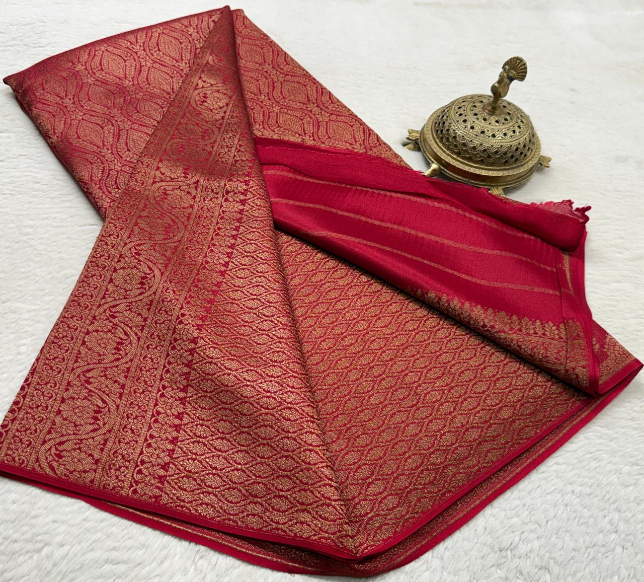 Pure Mysore Silk Brocade Saree