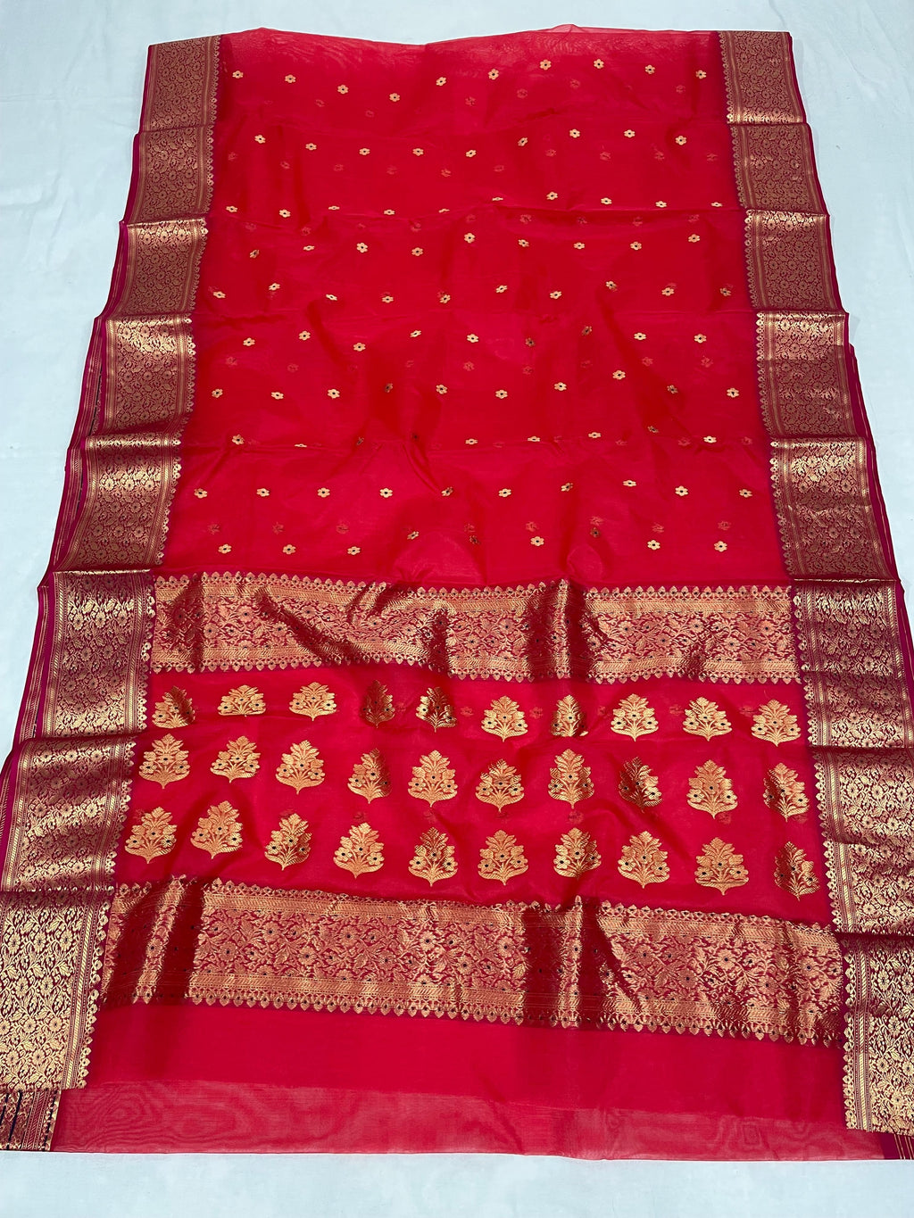Pure Chanderi Handloom Kataan Silk Saree