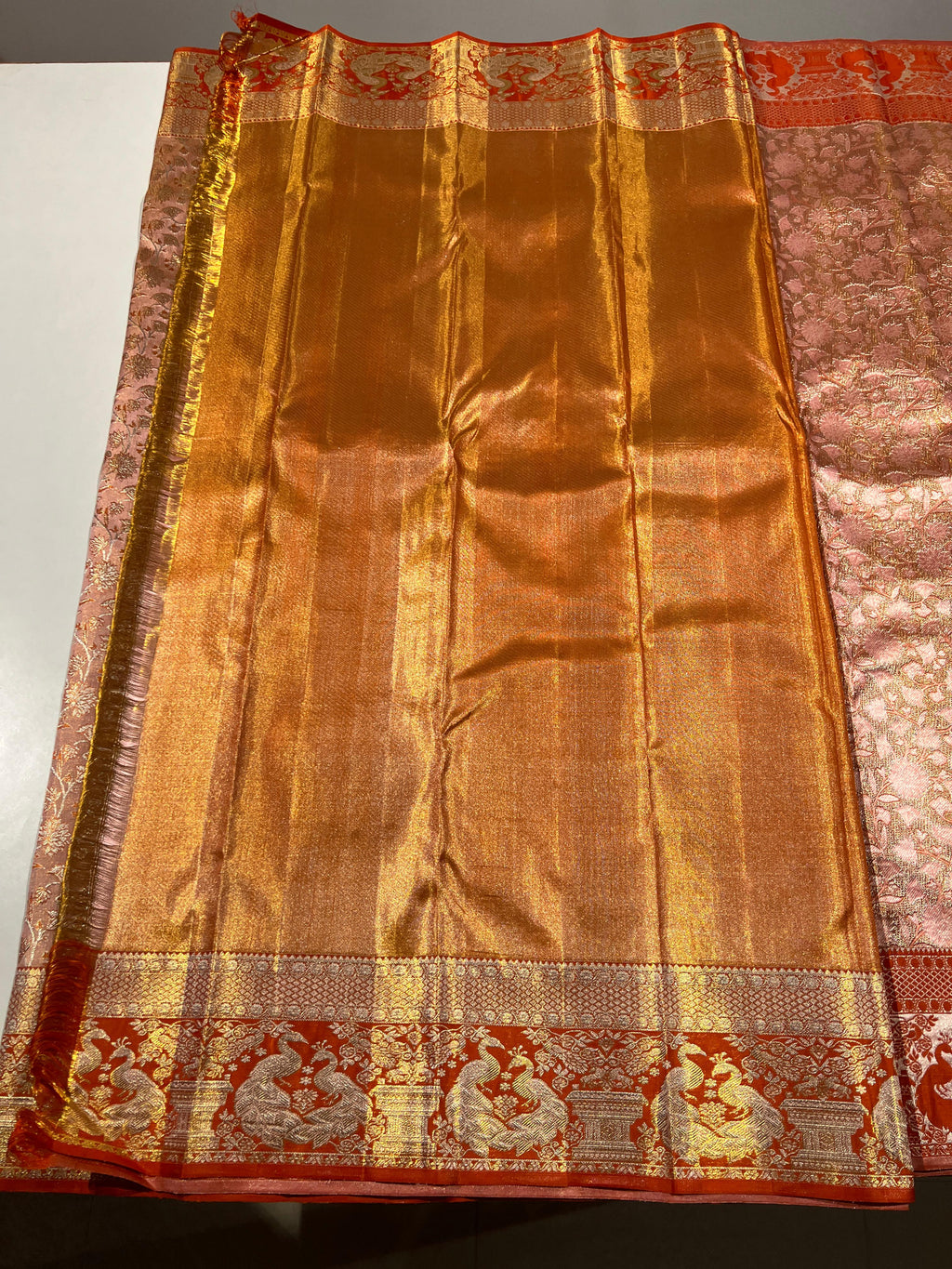 Kanchipuram Handloom Tissue Silk Saree