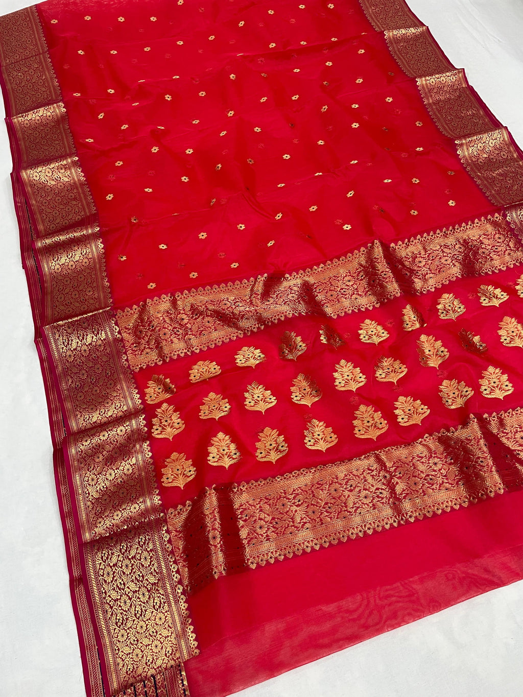 Pure Chanderi Handloom Kataan Silk Saree