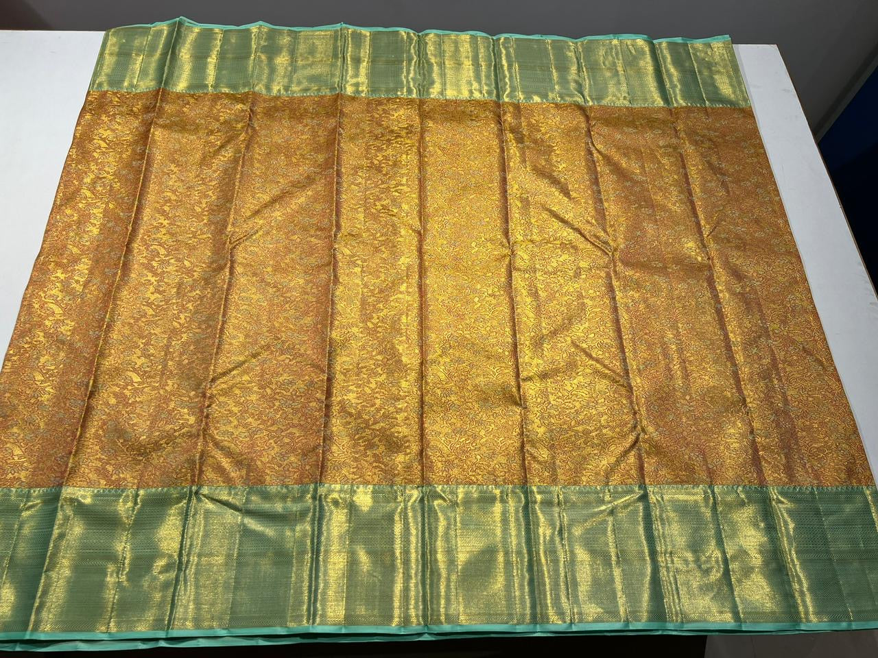 Pure Kanchipuram Handloom Tissue Silk Saree