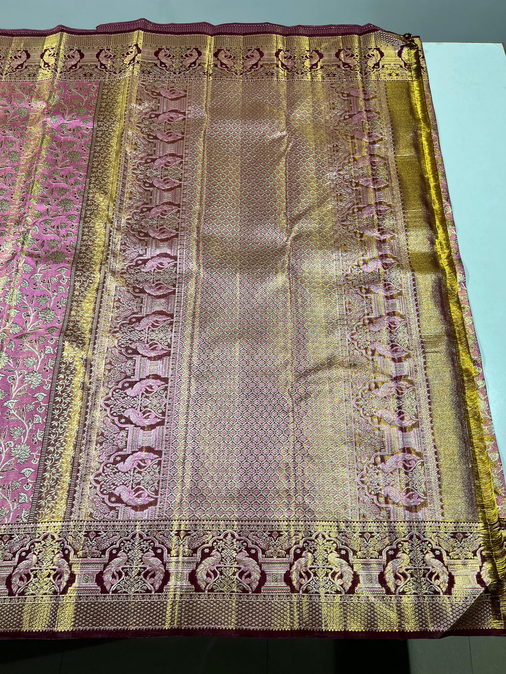 Kanchipuram Handloom Tissue Silk Saree