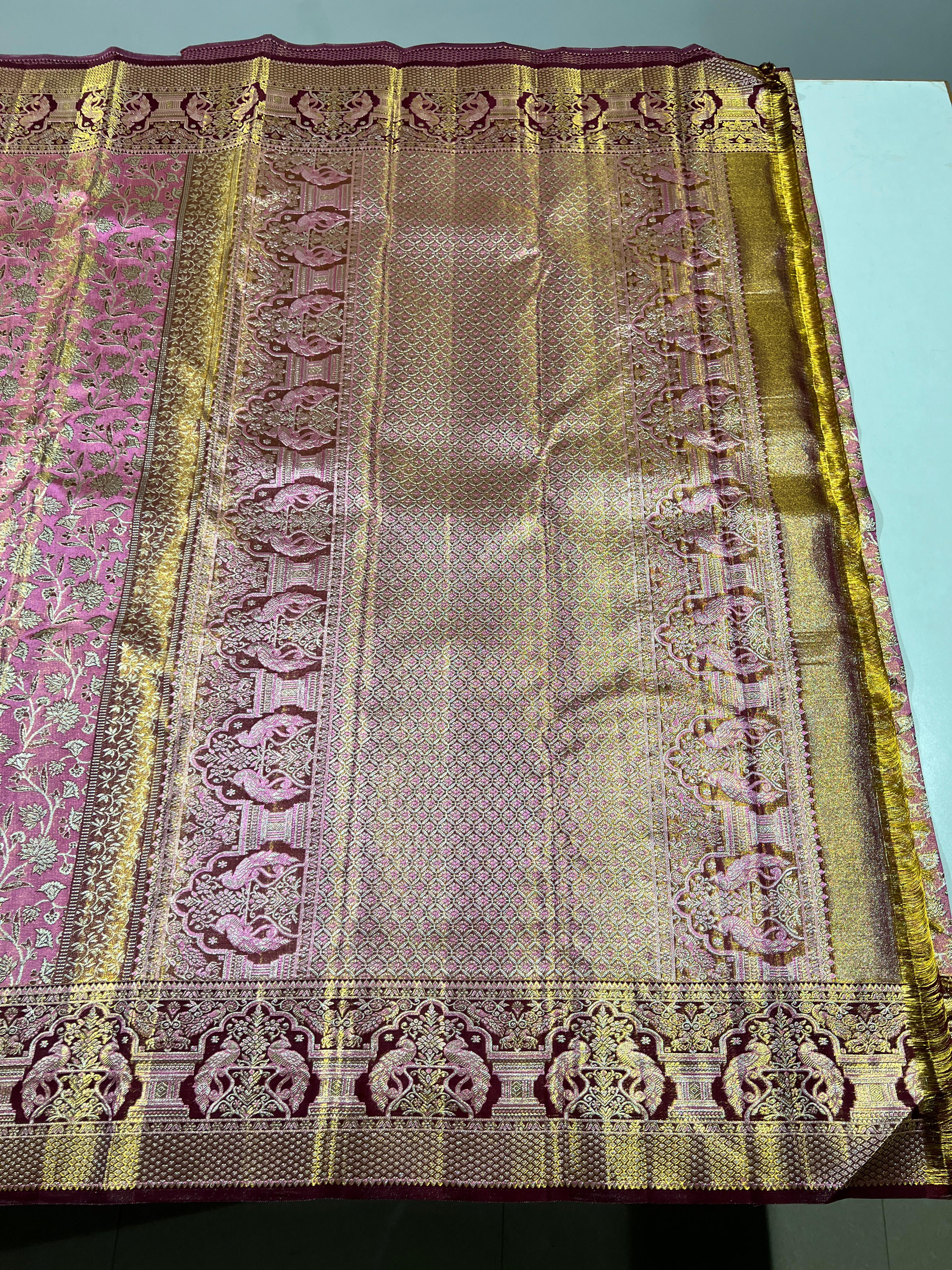 Kanchipuram Handloom Tissue Silk Saree
