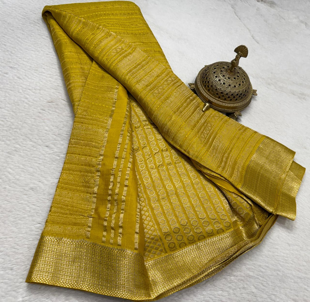 Pure Mysore Silk Brocade Saree