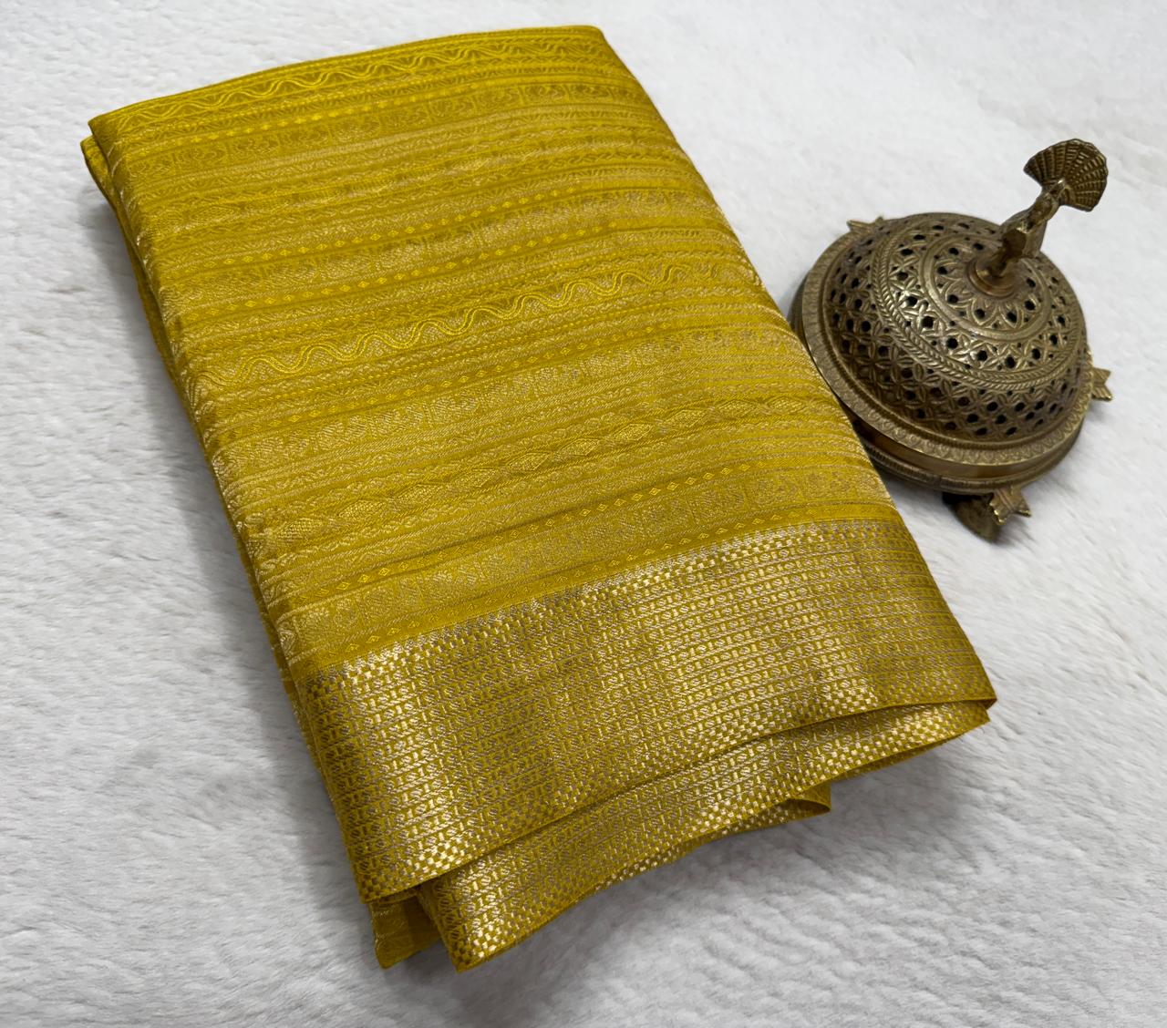 Pure Mysore Silk Brocade Saree