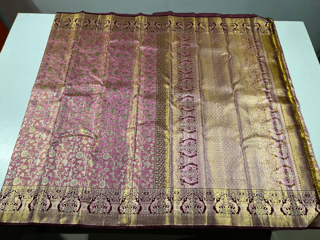 Kanchipuram Handloom Tissue Silk Saree