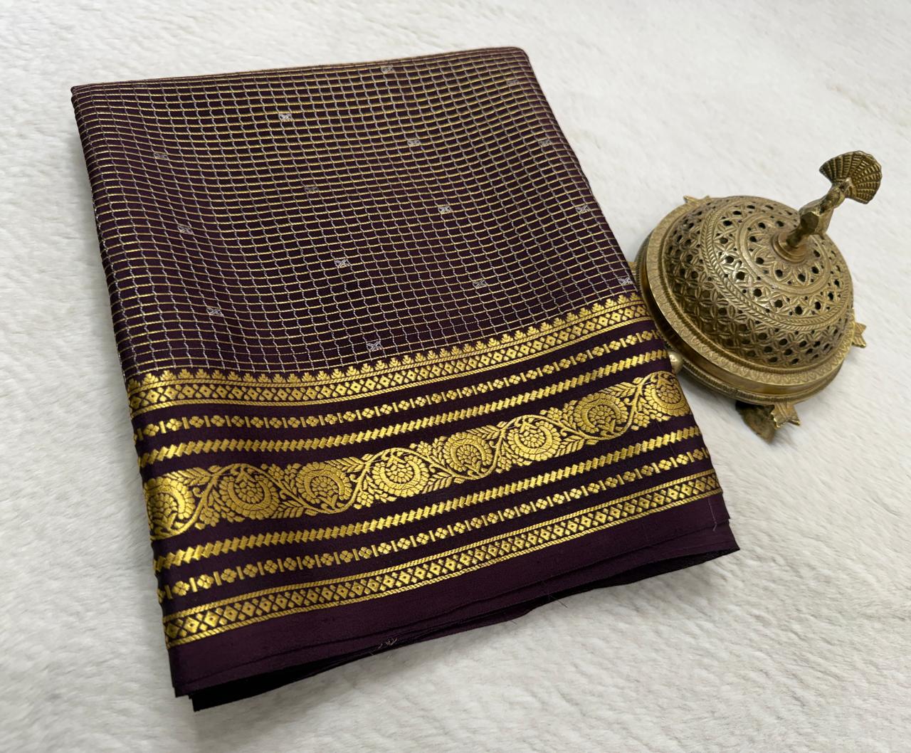 Pure Mysore Silk Saree.