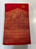 Pure Kanchipuram Handloom Turning Border Silk Saree