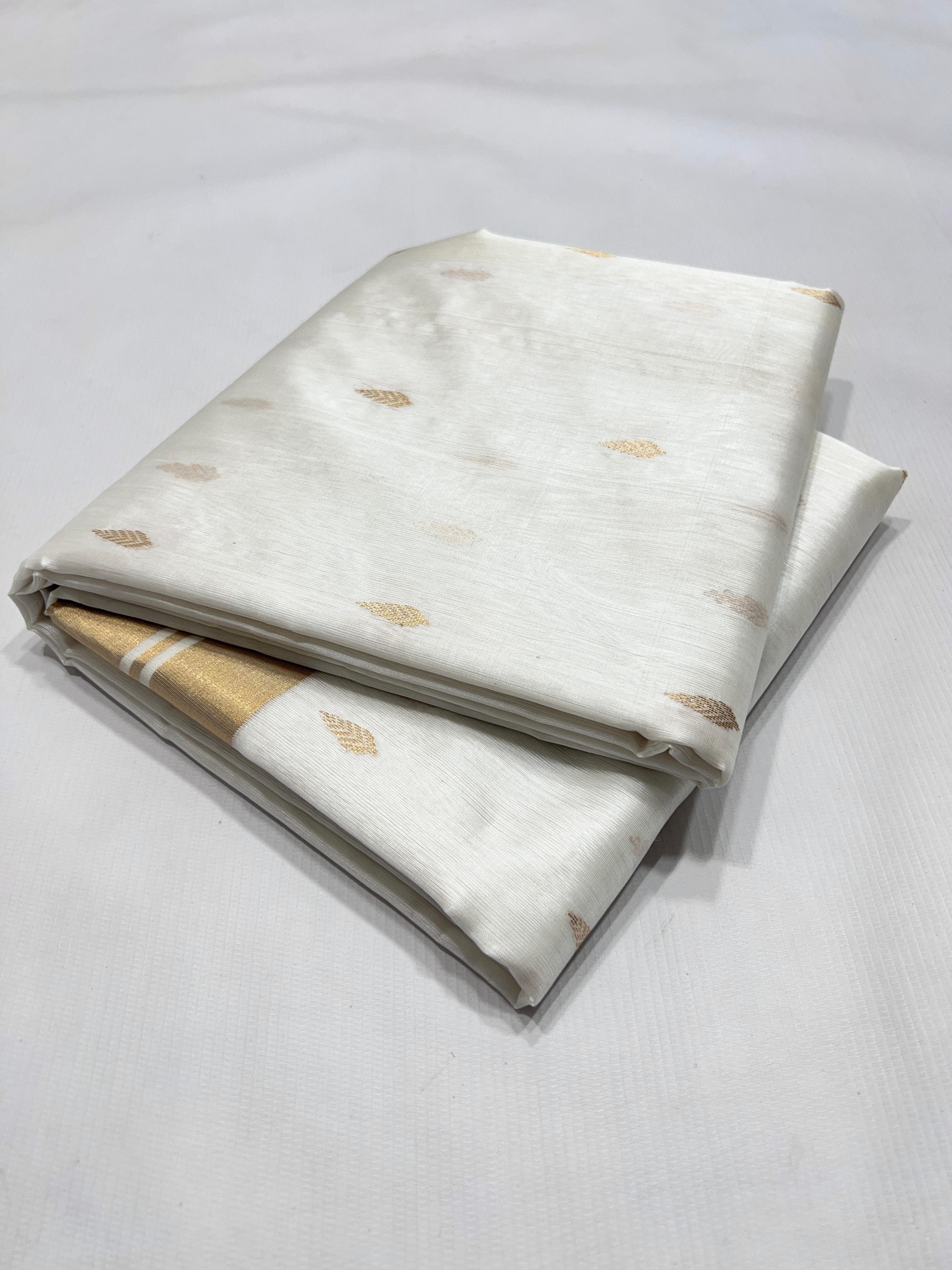 Pure Chanderi Handloom Pattu Silk Saree.