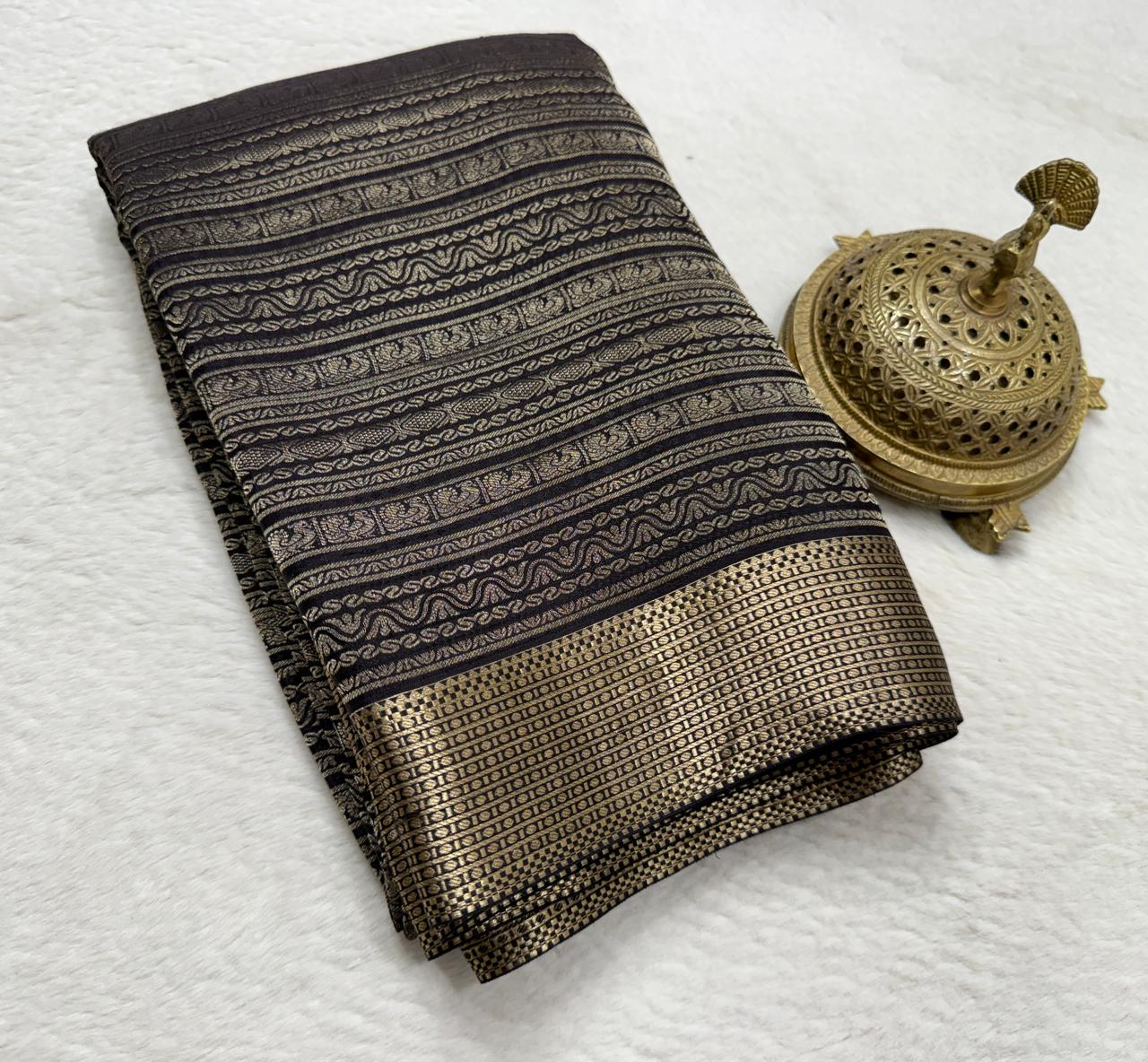Pure Mysore Silk Brocade Saree
