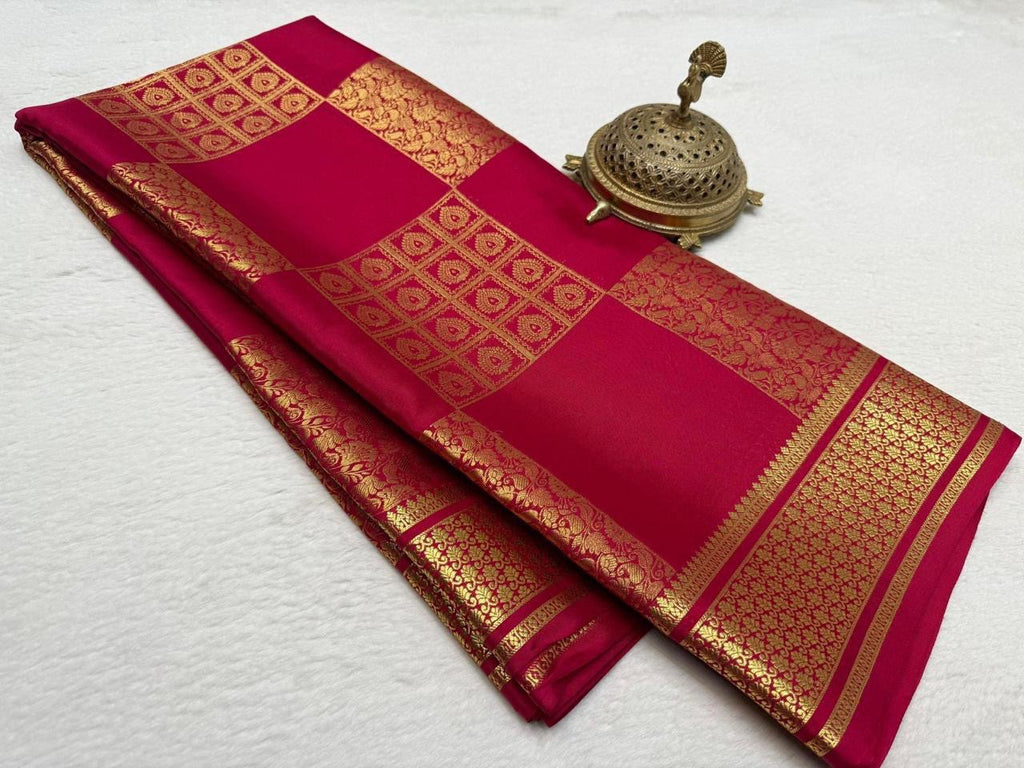 Pure Mysore Silk Brocade Saree