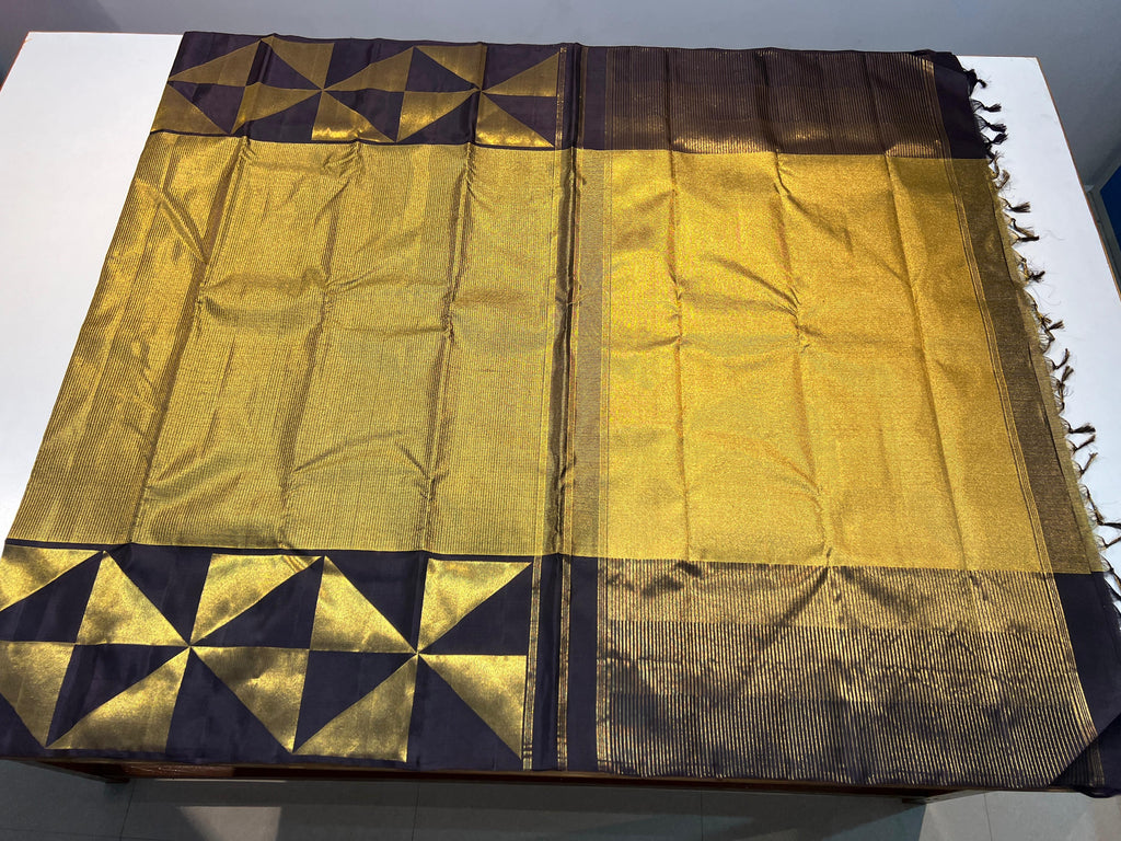Pure Kanchipuram Handloom Tissue 8Kol Silk Saree