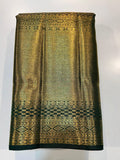 Pure Kanchipuram Handloom Tissue Silk Saree with Gold Zari.