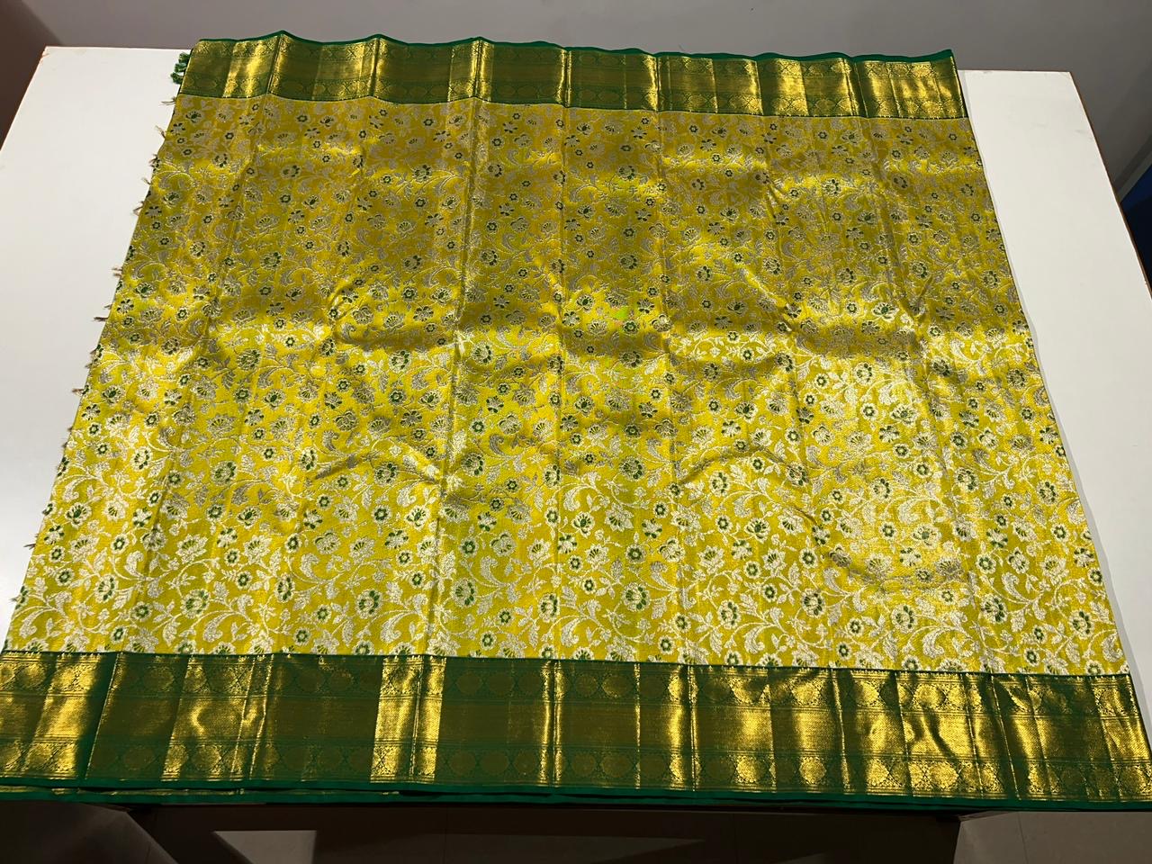 Pure Kanchipuram Handloom Tissue Silk Saree