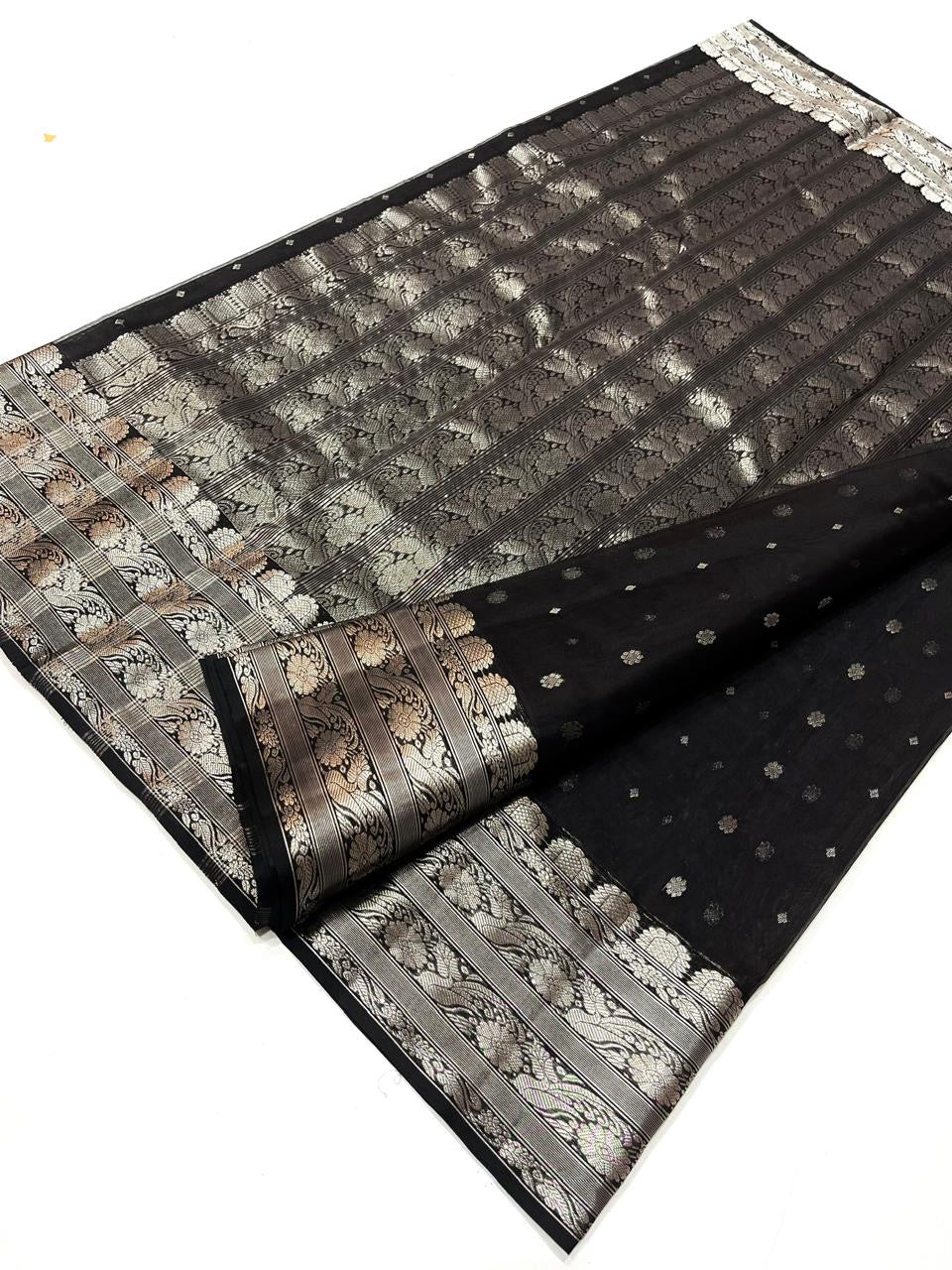 Pure Chanderi Handloom Kataan Silk Saree