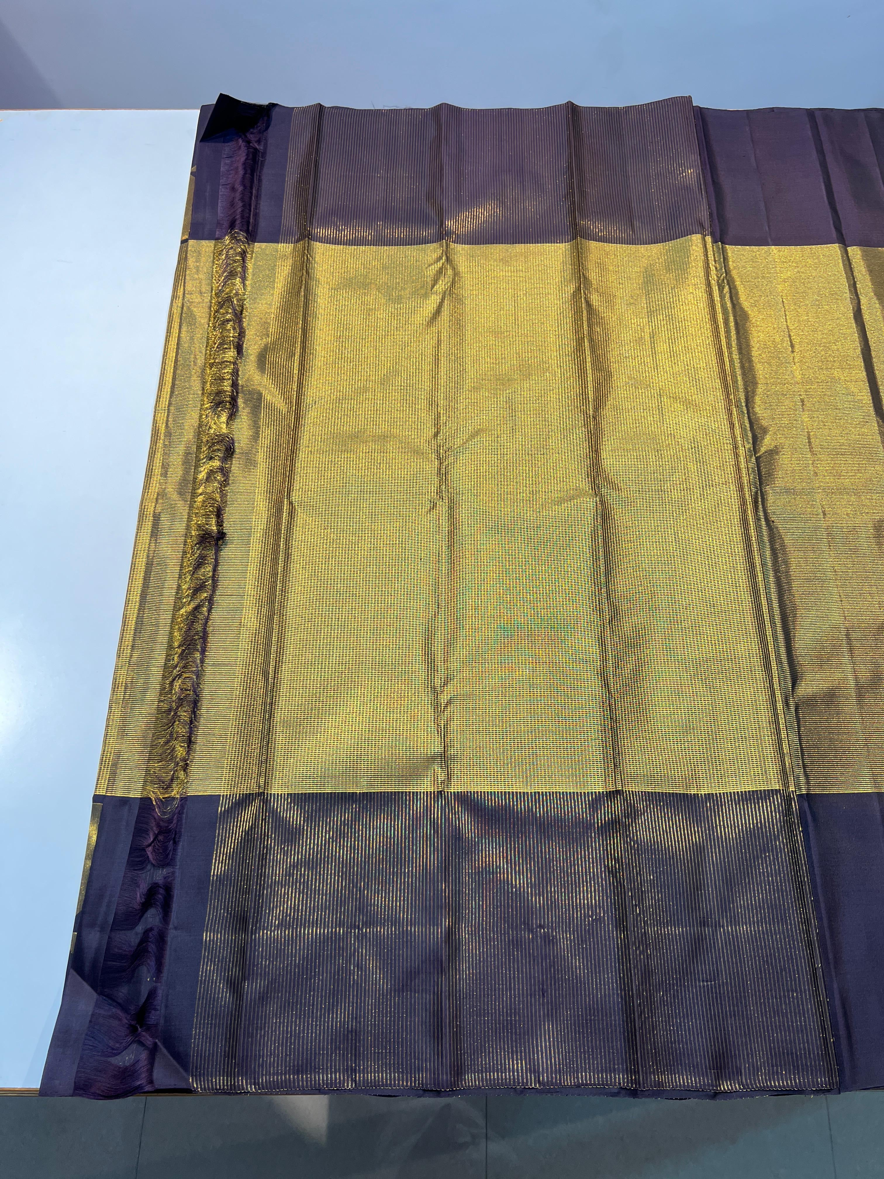 Pure Kanchipuram Handloom Tissue 8Kol Silk Saree