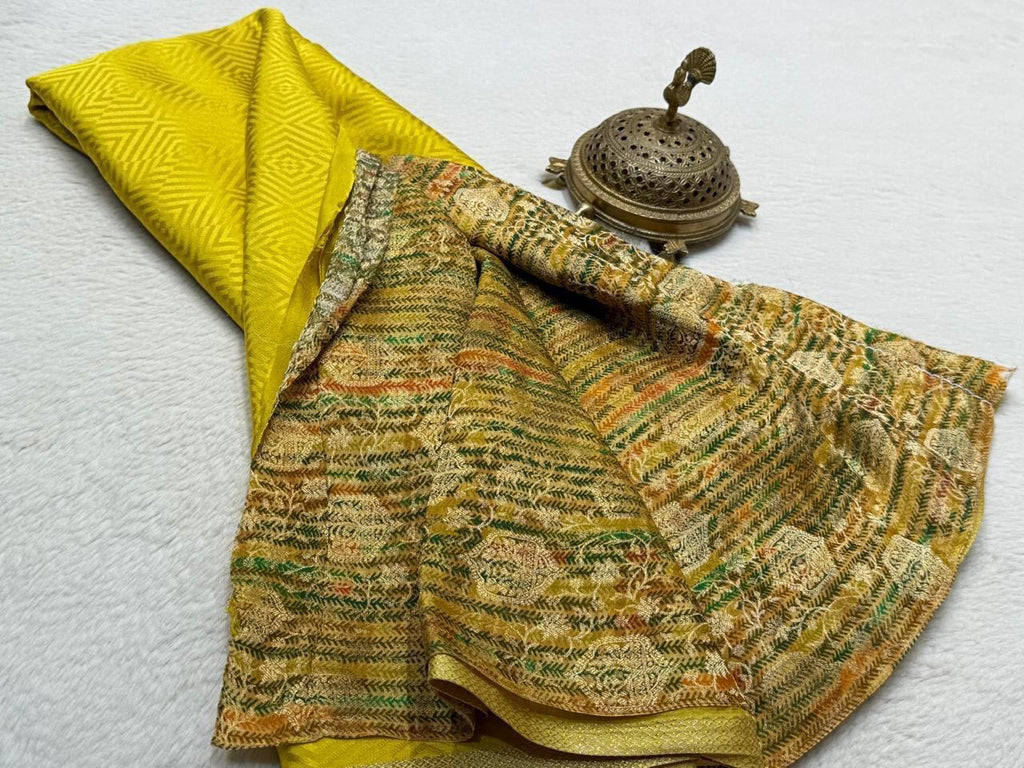 Pure Mysore Embossed HandloomSilk Saree